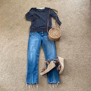 Hudson split front jeans